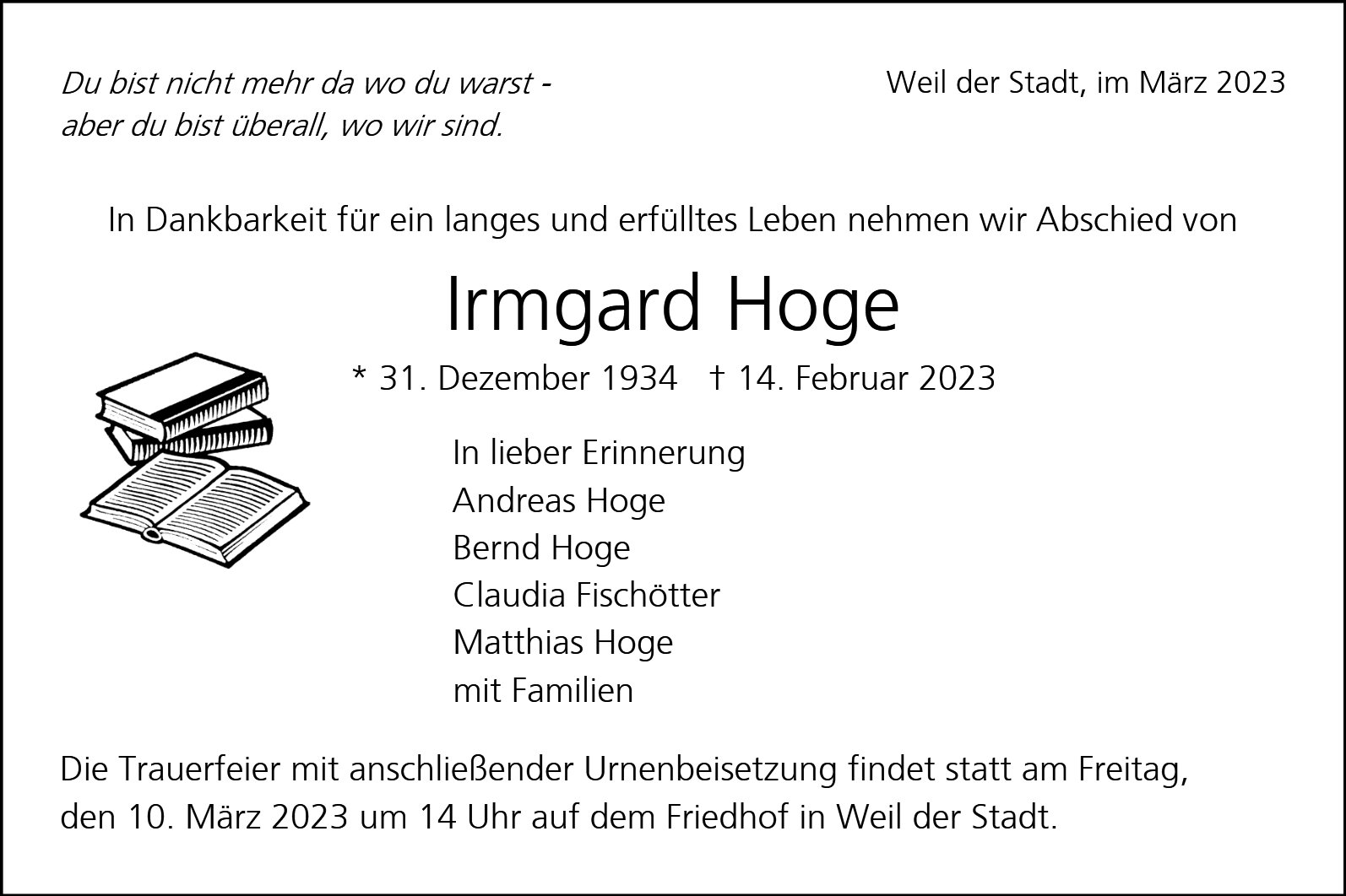 Irmgard Hoge